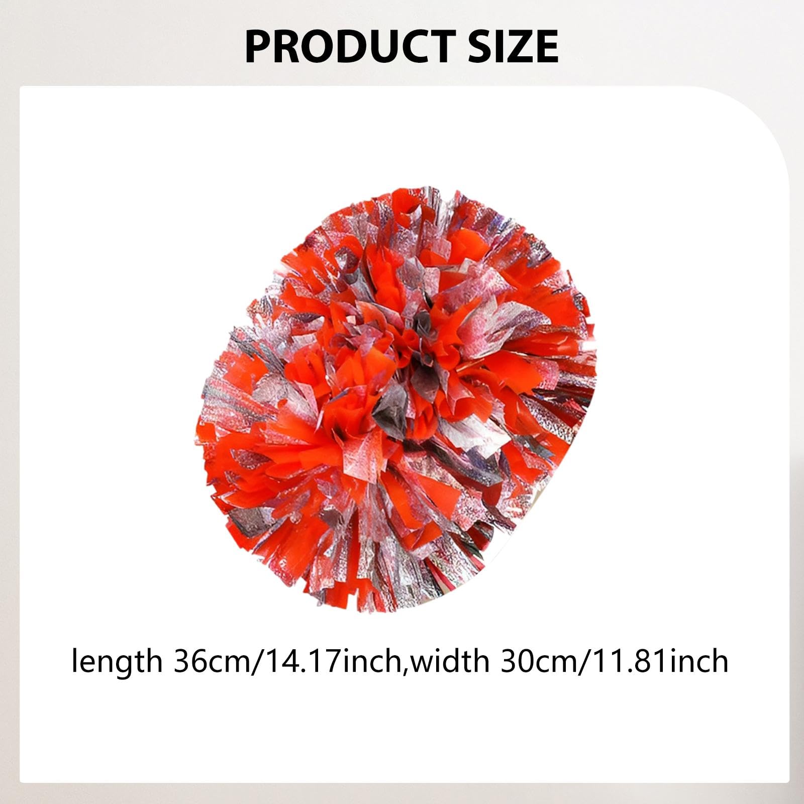 2 Stück Cheerleading mit Ergonomischem Griff für Kinder Und Erwachsene Handblume für Sportspiel Mannschaft Cheer Poms Tanzparty Handzubehör