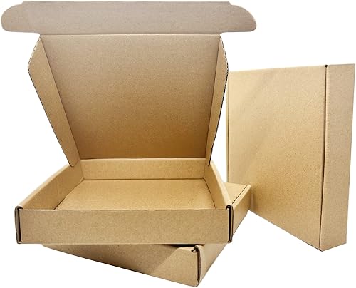 Cajas de envío pequeñas de 6 x 6 x 1 pulgadas, paquete de 50 cajas de envío de cartón corrugado, caja de correo móvil para negocios