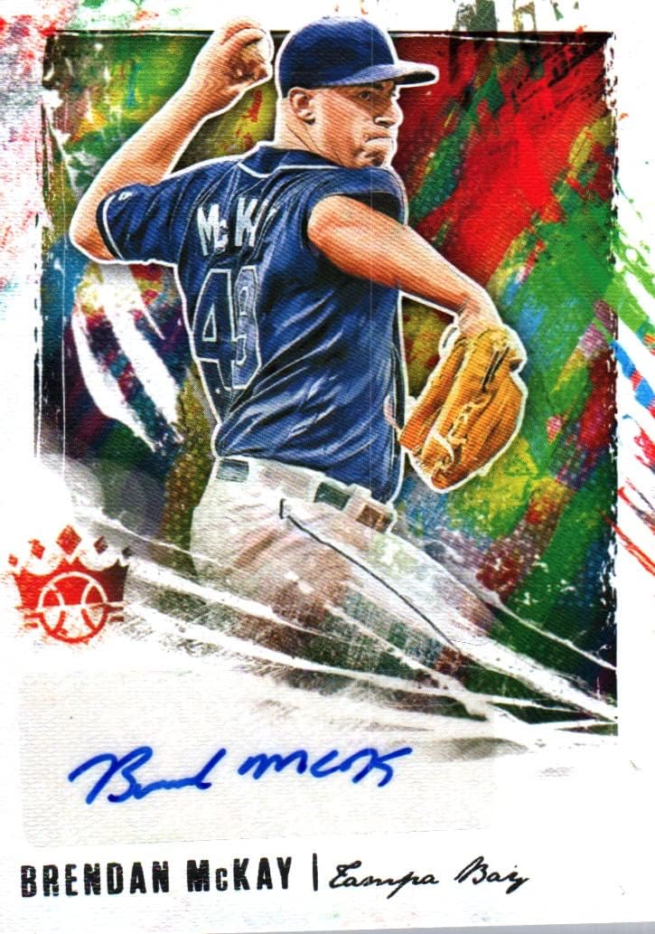 Brendan McKay Autographed Diamond Kings Collectible Baseball Card - 2020 Panini Diamond Kings Baseball Card #DKS-BM (Rays) Free Shipping & Tracking
