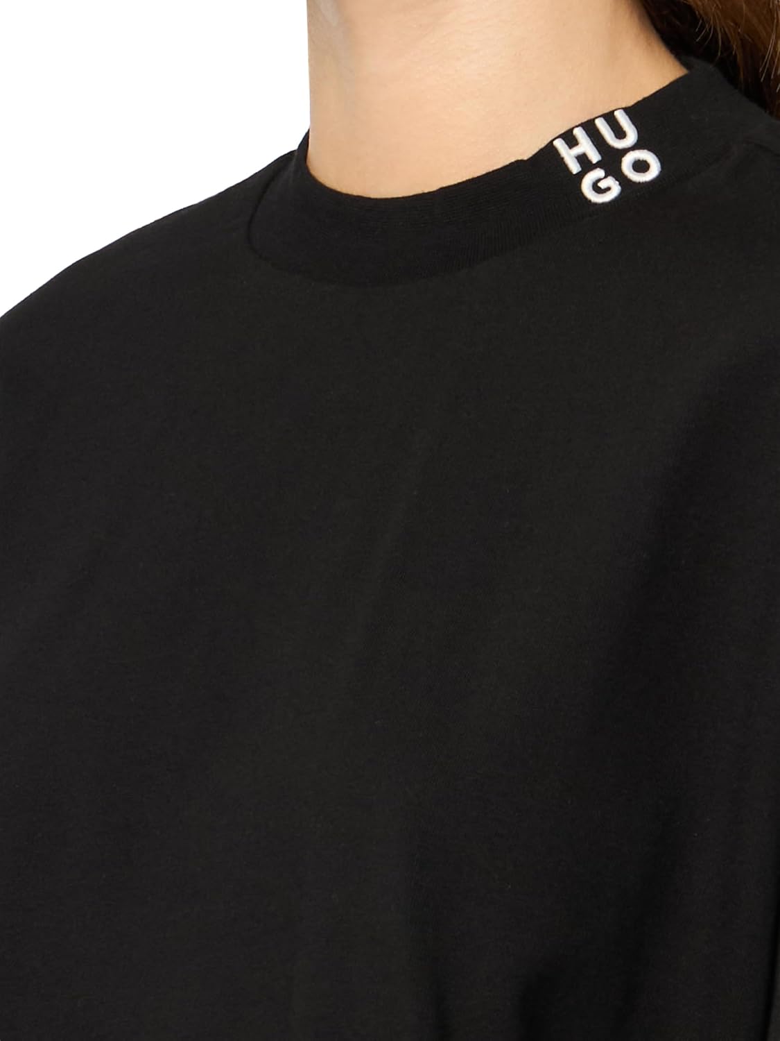 Hugo Women's Stacked Logo Cropped T-Shirt