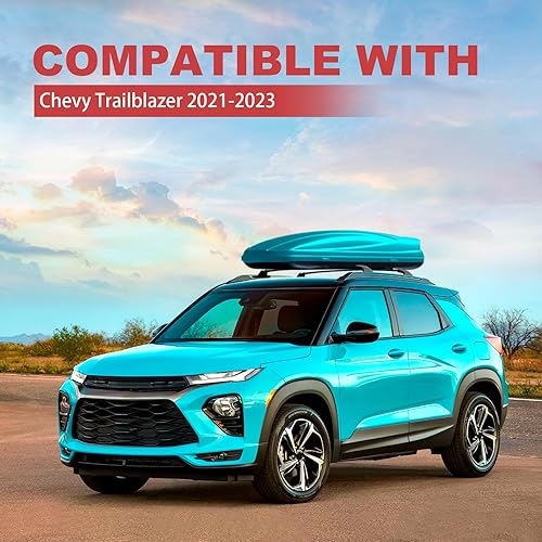 Miniatura 6 de Barras transversales de techo resistentes de 220 libras para Chevy Trailblazer 2021 2022 2023 2024, barras transversales de aluminio para Chevrolet,