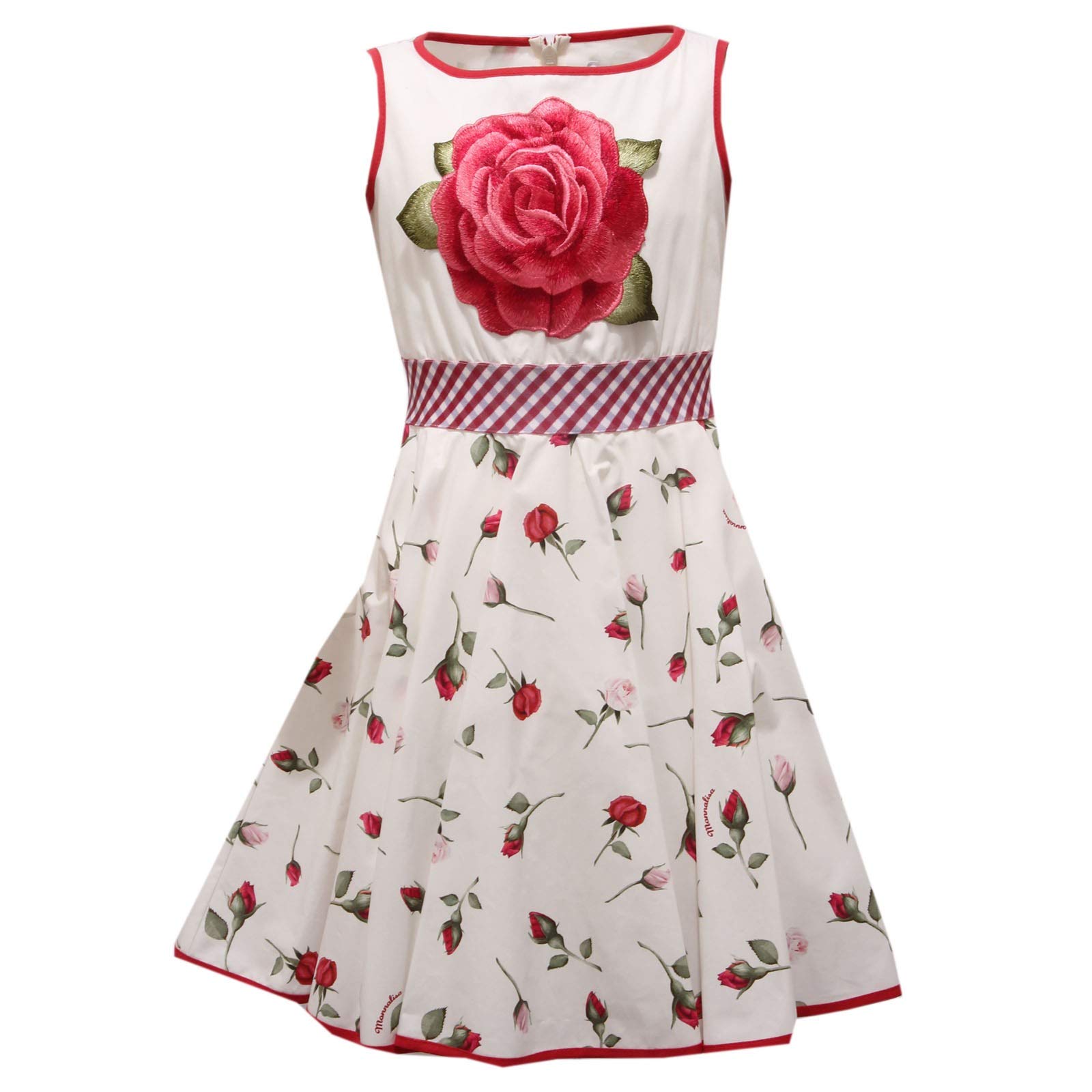 5741AC vestito bimba GIRL MONNALISA cotton sleeveless dress