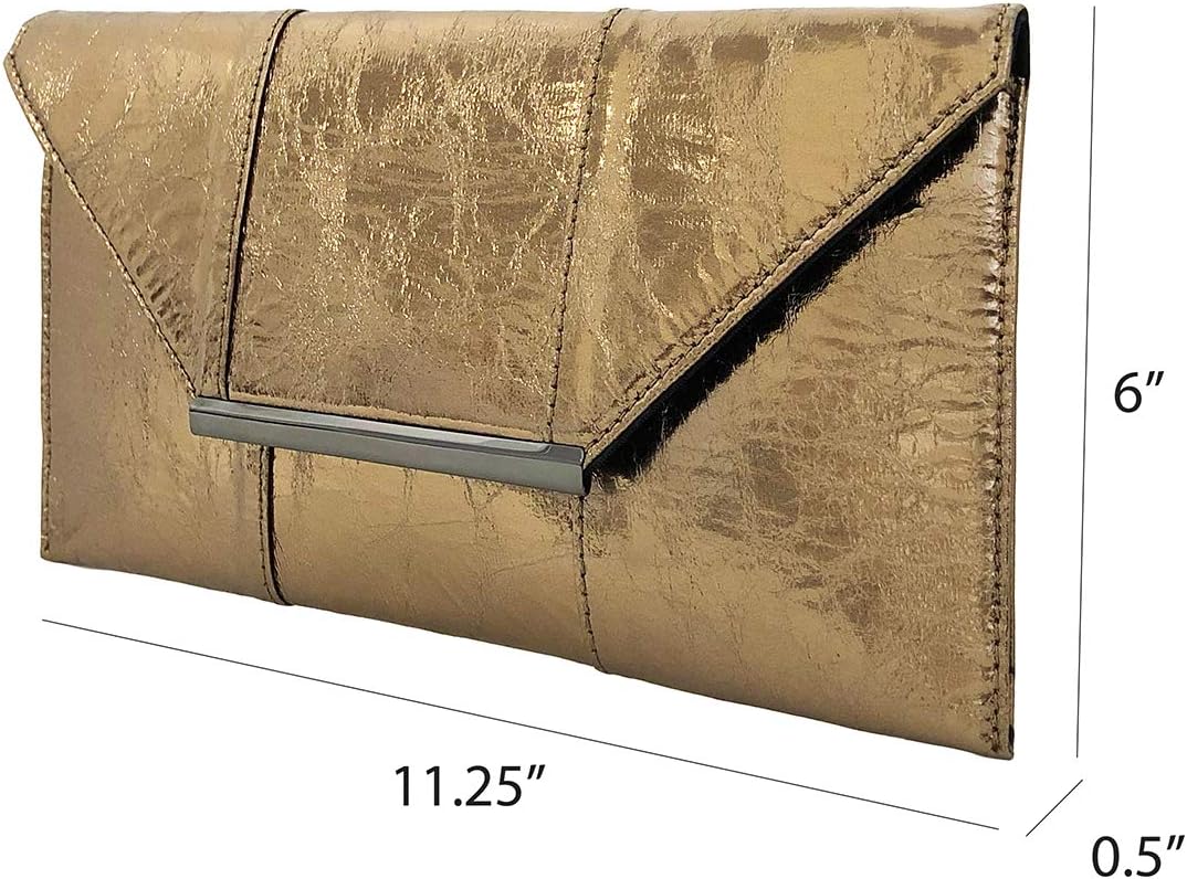 JNB Women's Metallic Material Clutch Purse - Image 3