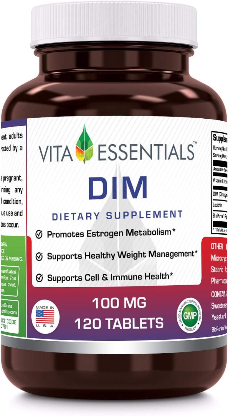 Vita Essentials Dim 100 Mg Tablets, 120 Count
