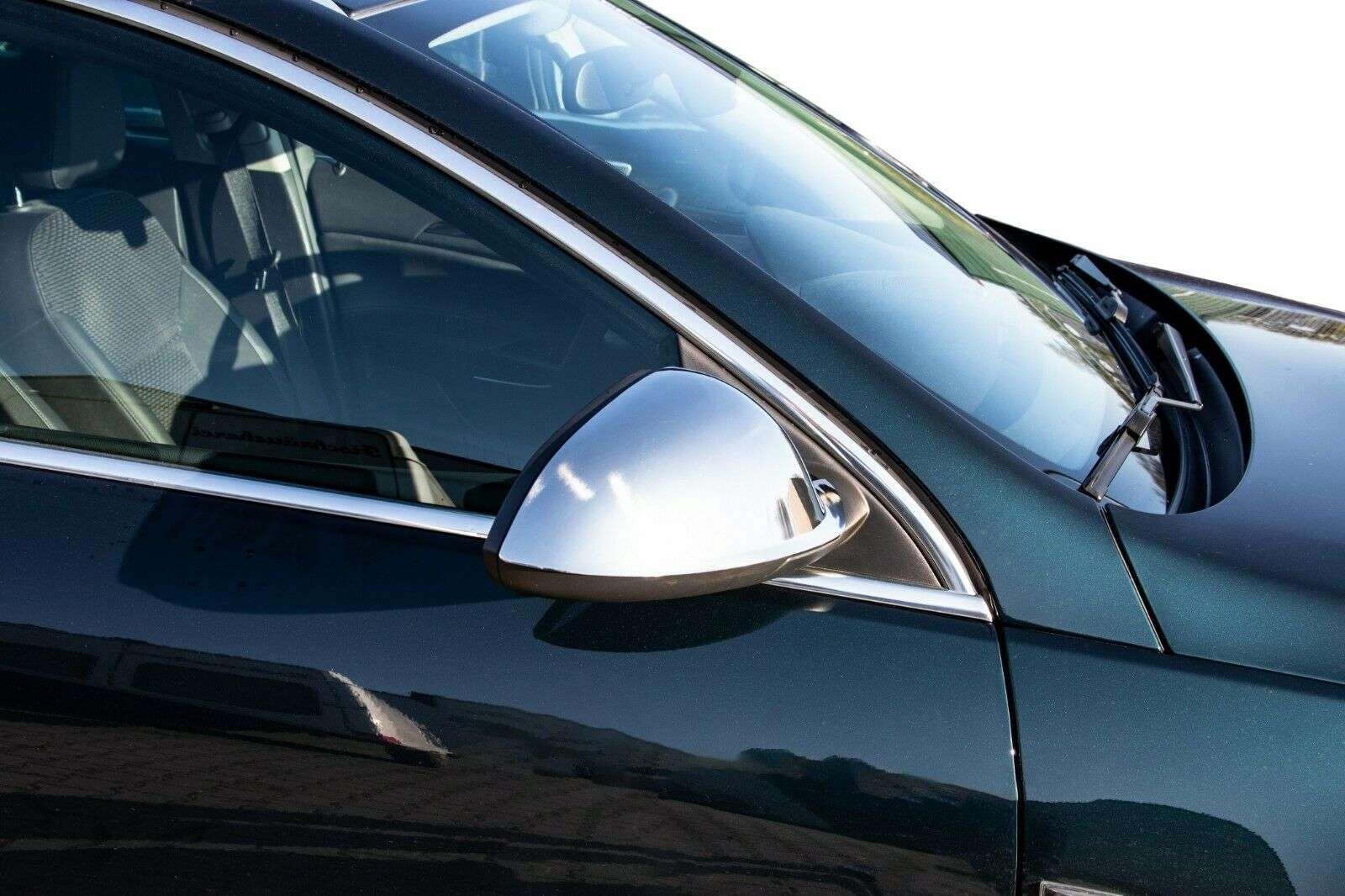 RECAMBO | Cubierta de espejo retrovisor | Compatible con Insignia | Acero Inoxidable Cromado | KIT embellecedor para espejos retrovisores de coches
