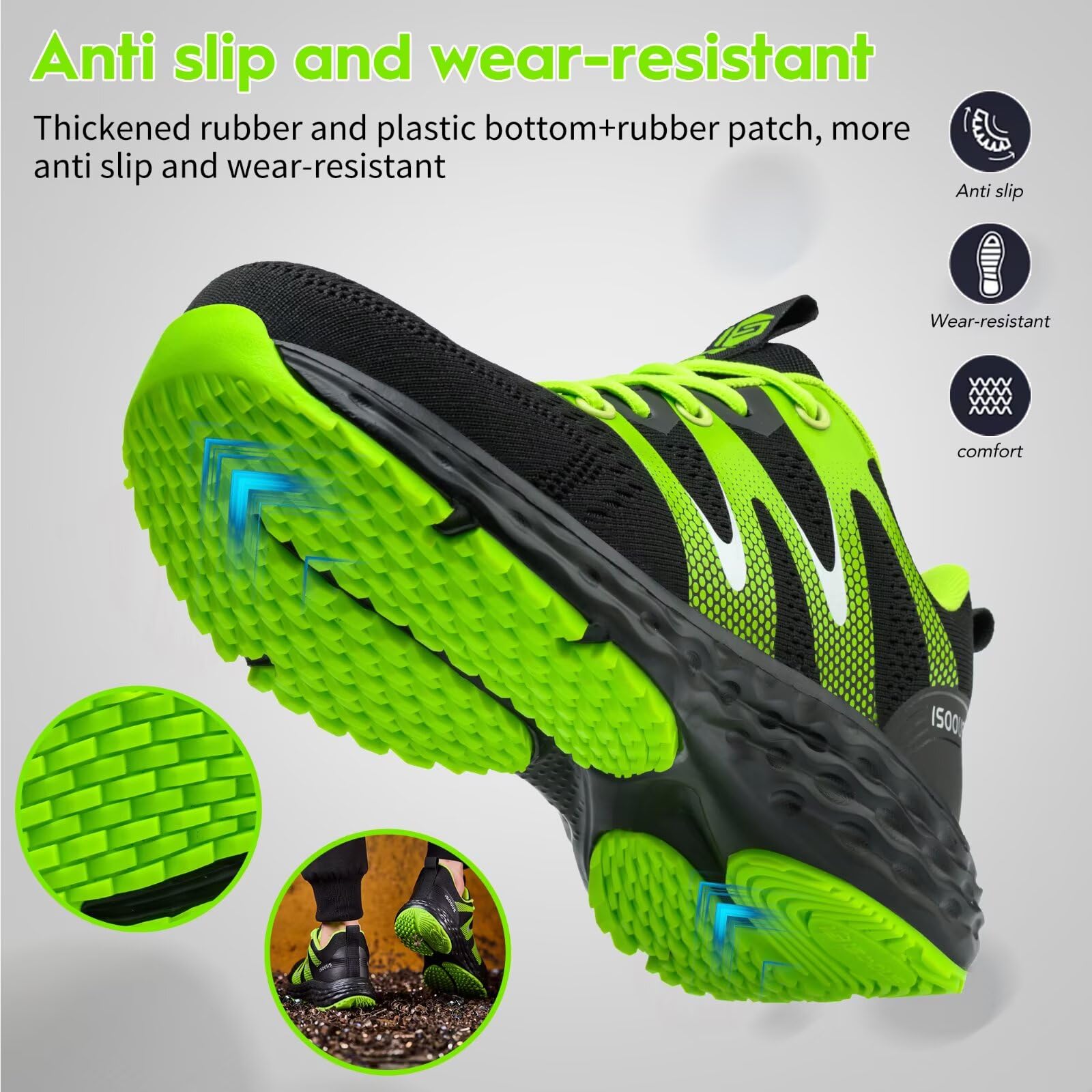 Scarpe Antinfortunistiche Uomo Donna Leggere Scarpe da Lavoro Comode Scarpe Sicurezza con Punta in Acciaio Traspiranti