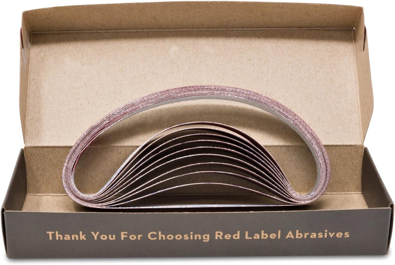 Red Label Abrasives 1/2 X 12 Inch Medium P320 Grit Knife Sharpener Sanding Belts, 10 Pack (Fits Work Sharp Knife & Tool Sharpener)