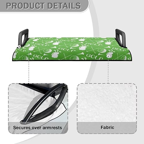 Miniatura 4 de Fundas de asiento de carrito de golf, toalla de asiento de carrito de golfmanta Accesorios para carrito de golf para la mayoría de carritos de golf
