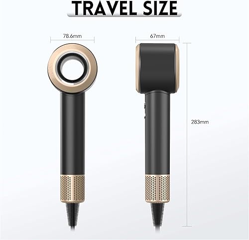 Miniatura 2 de Secador de pelo difusor, Secador de pelo Profesiona, Lescolton - Secador de pelo iónico con motor sin escobillas de alta velocidad de 110, 000 RPM