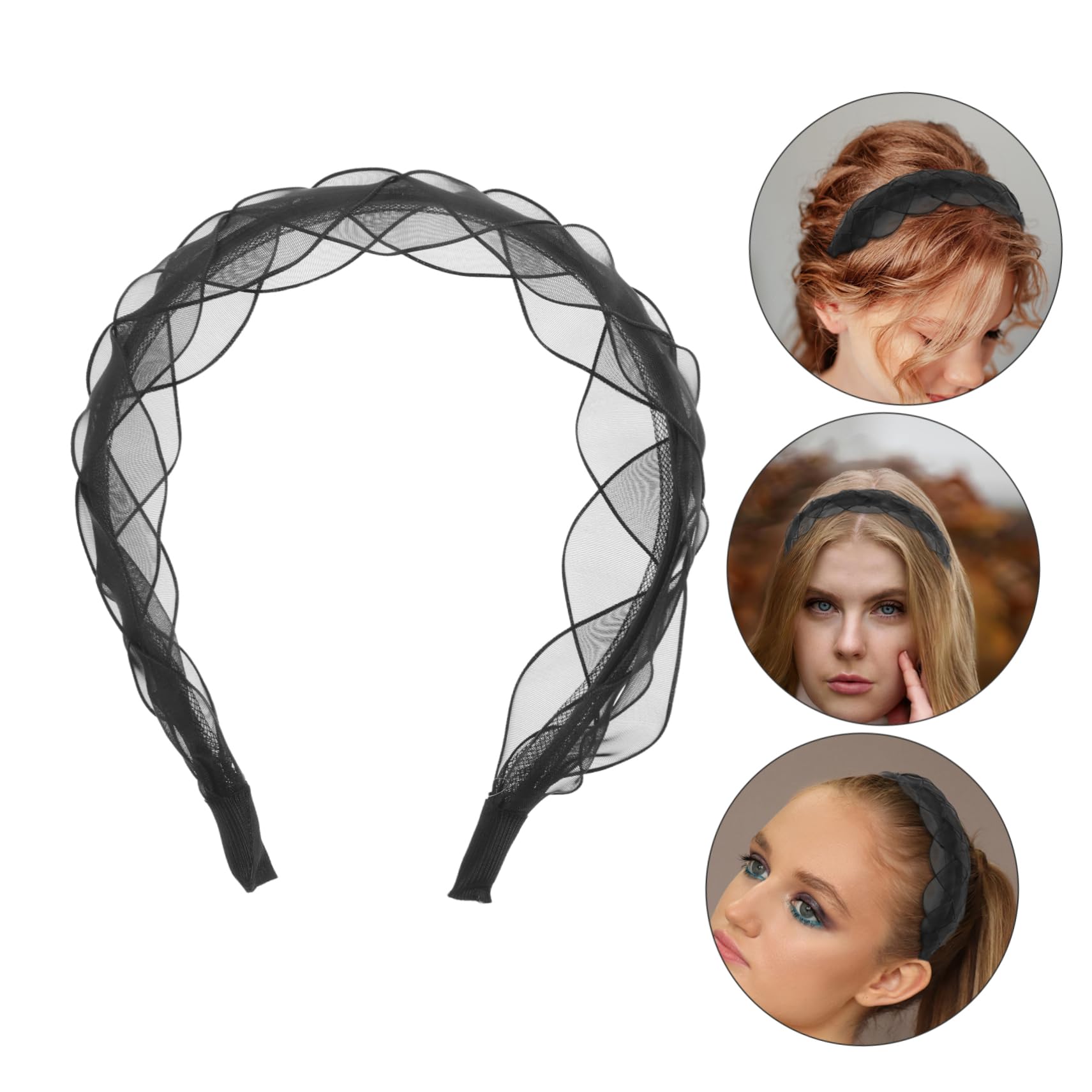 5 Piezas Diadema Femenina Transpirable de Banda Ancha Decorativa Versátil para Cabello Accesorios Elegantes para Mujer Bodas y Fiestas