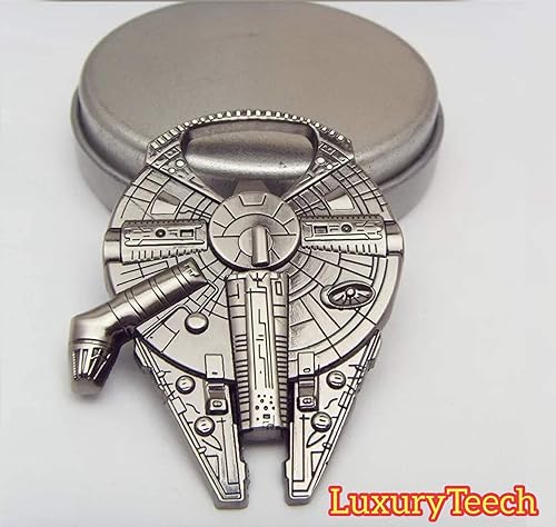 Miniatura 7 de 2 piezas Millennium Falcon Metal Star Wars Abridor de botellas de vino de aleación de zinc Black Knight Herramienta al aire libre - Abrebotellas de