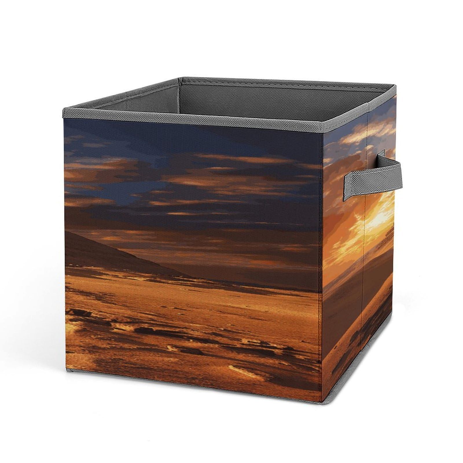 VstaDank Egyptian Pyramids Storage Bin Collapsible Storage Cubes Organizer Oxford Cloth Storage Box with Dual Handles Large Stackable Closet Storage Bins for Sheets Hat Sweater