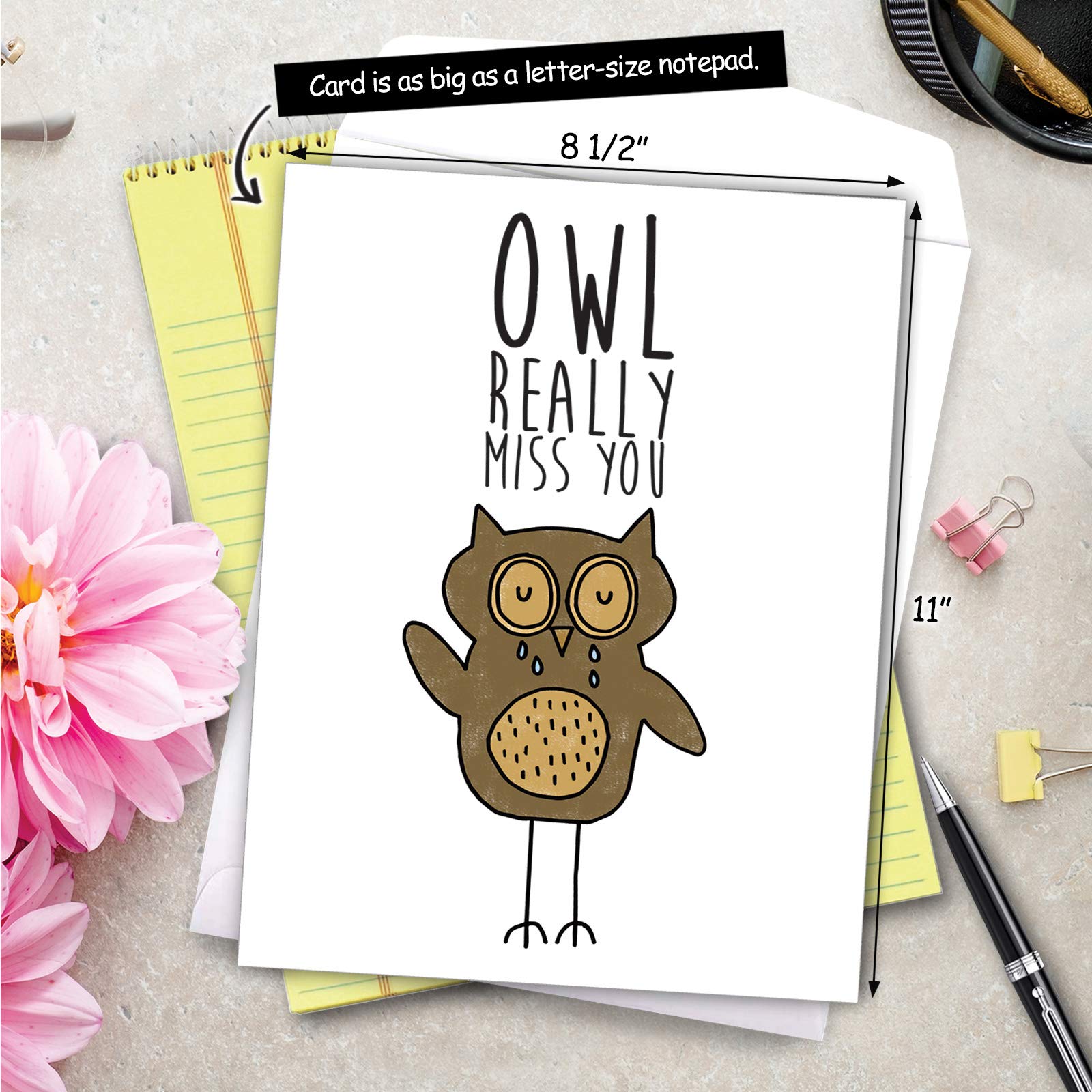 Cute Dog Miss You Greeting Card - Boo The Pomeranian Note Card