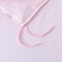 Vista 3 de FADFAY Juego de funda de edredón con estampado floral rosa rosa para niñas, 4 piezas, tamaño individual XL