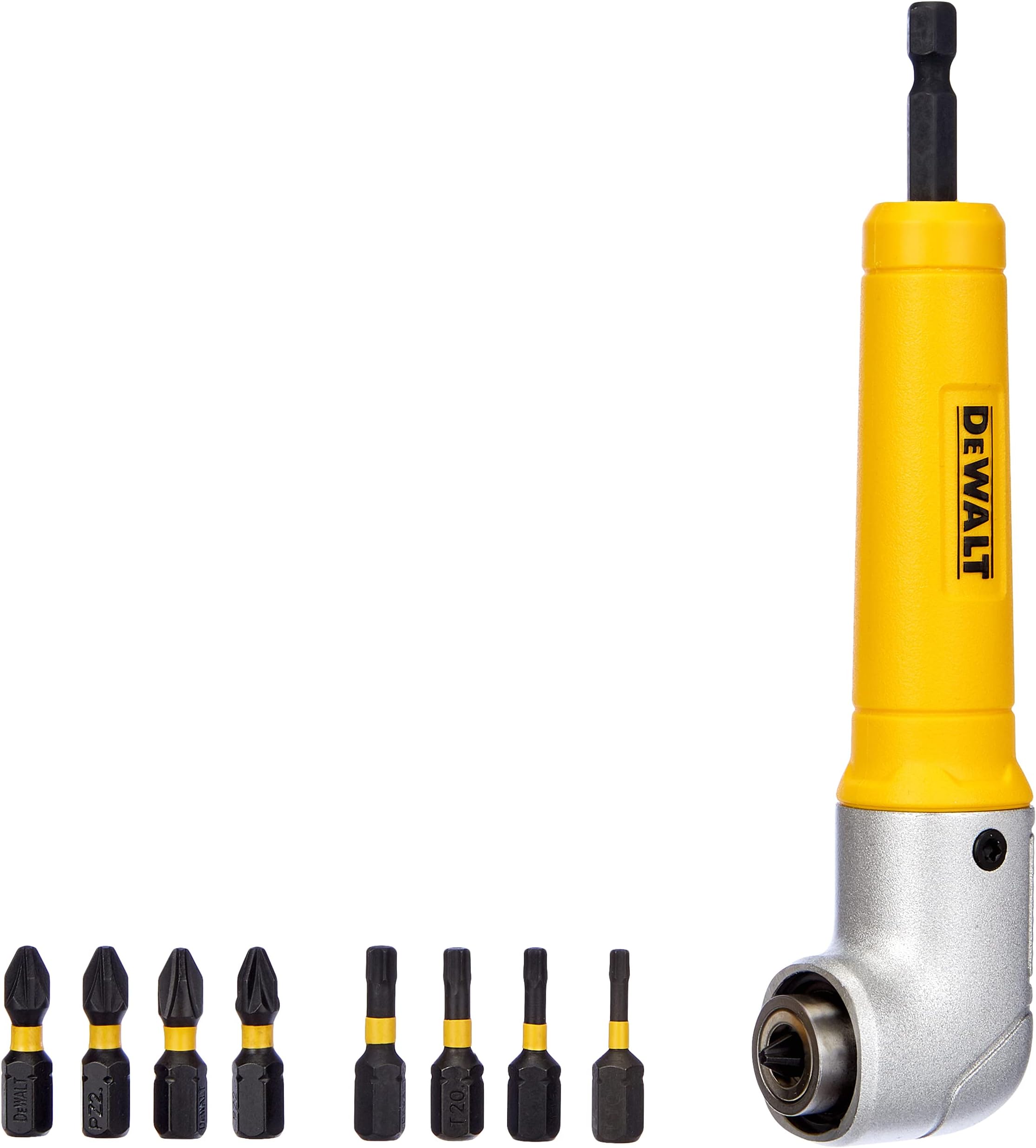 DEWALT DEWDT71517T Right Angle Torsion Drill Attachment, Yellow