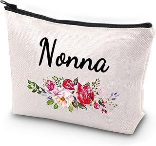 JYTAPP Grandma Survival Kit Nonna Makeup Bag Best Nonna Ever Gift Grandma Gift from Grandchild Nonna Grandmother Zipper Pouch