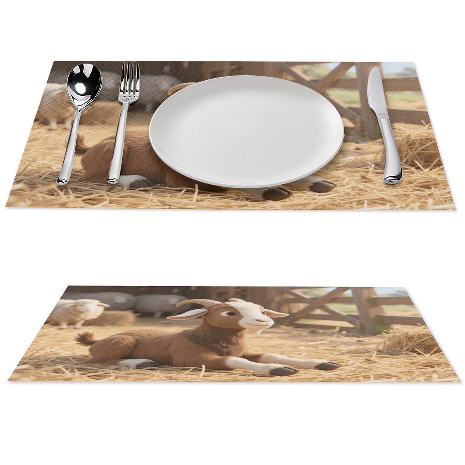 Sets de table lavables pour table à manger cuisine et décoration de salle à manger