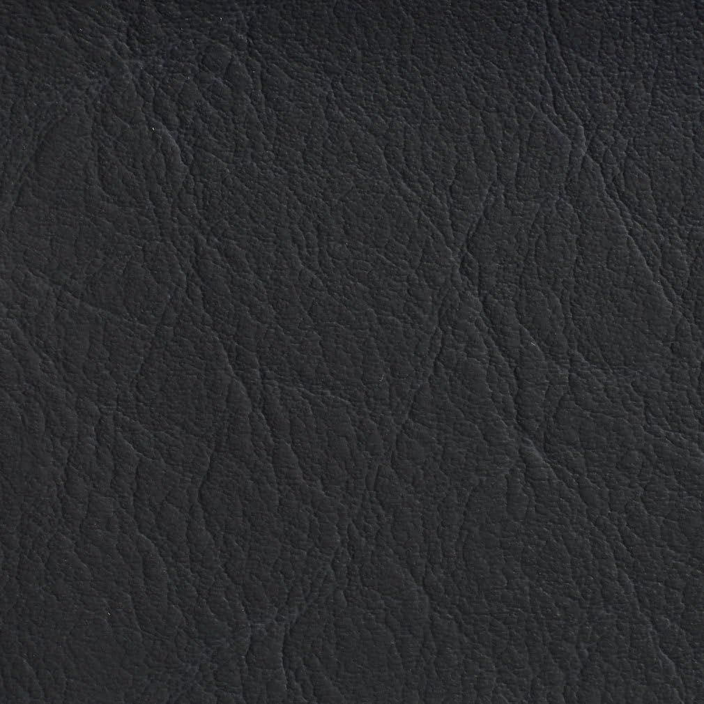 G622 Matte Black Distressed Outdoor Indoor Faux Leather Upholstery Vinyl by The Yard