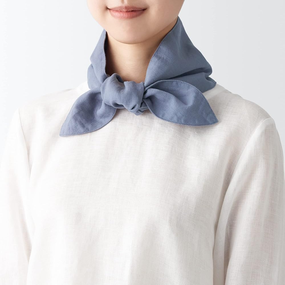 Amazon | 無印良品 天然由来の接触冷感 ポケット付きスカーフ DDA52A3S