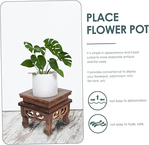 Miniatura 3 de Yardwe 2 soportes de exhibición para plantas de interior para coleccionables, planta interior, base de maceta, soporte para plantas de interior,