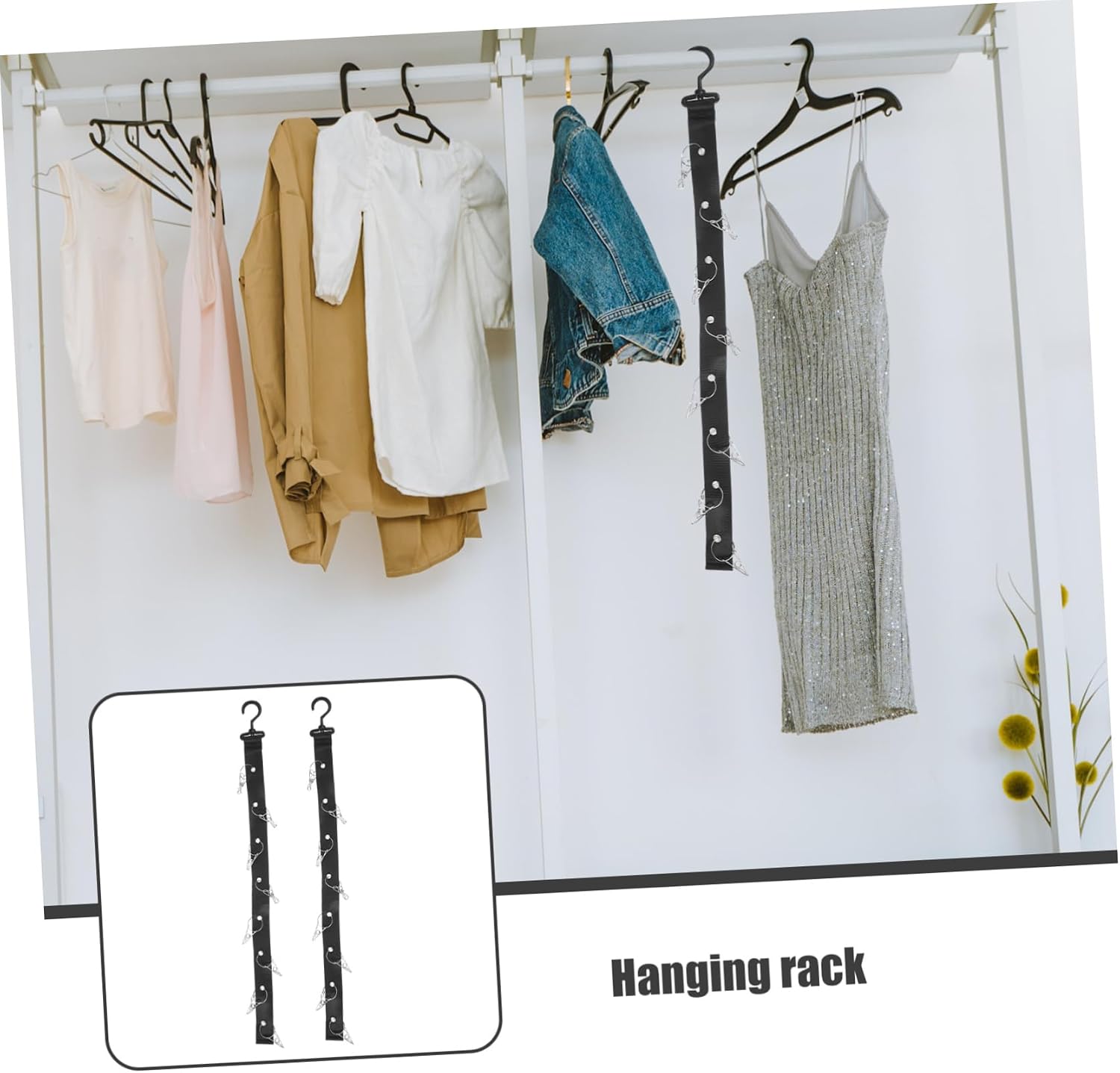 2pcs Hockey Drying Rack Hockey Equipment Storage Portable Sports Organizer Hanging Straps Dryer Rack for Gear and Outdoor Camping image 3