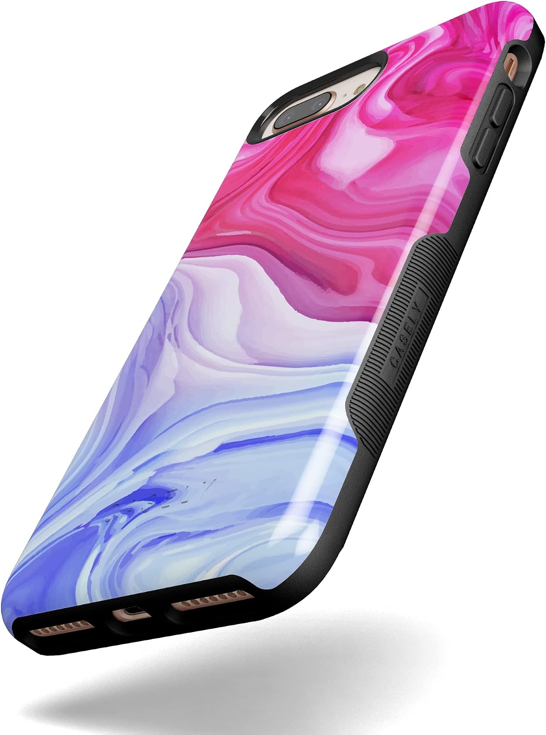 Casely iPhone 6/7/8 Plus Case | Land & Sea | Marble Swirl | Bold Protective Design