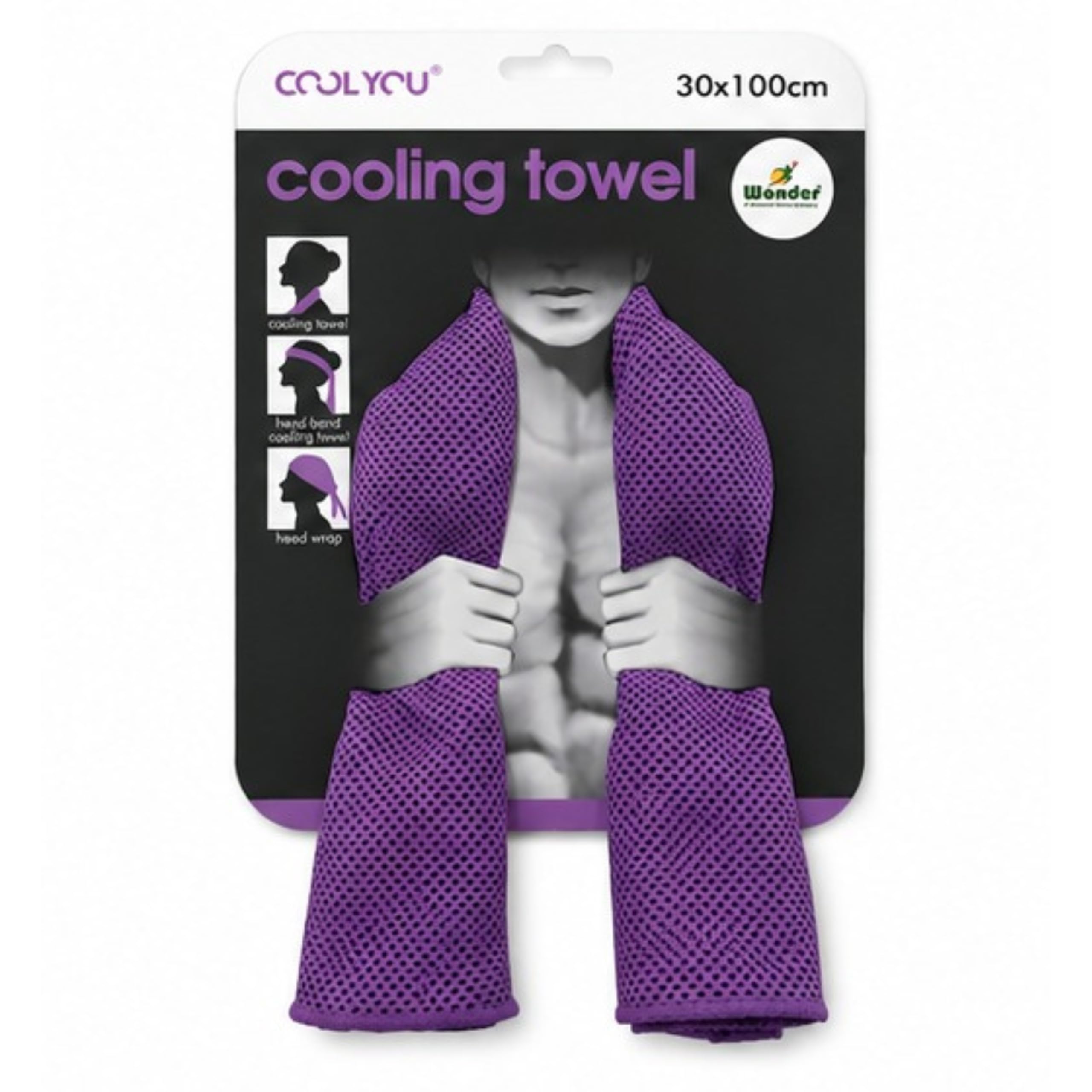 Wonder Instant Cooling Microfiber Towel for Sports Gym Workout Running Yoga | Hot & Cold Therapy,-image-4