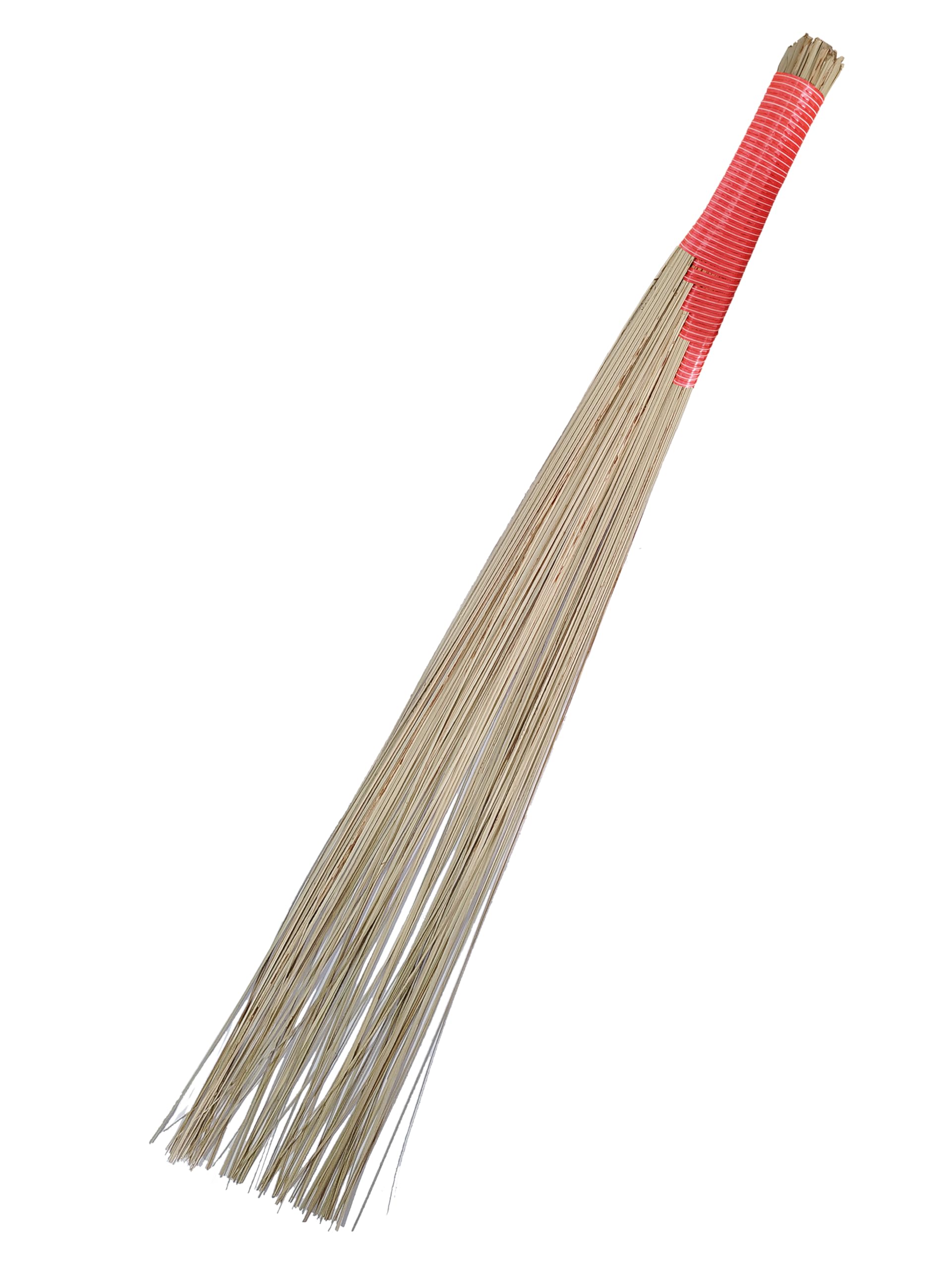 UMD Flat Head Natural Coco Broom, 100% Special Coconut Fiber Stick, Ergonomic 5-Finger Grip, 4 ft Length, Durable Indoor Outdoor Cleaning (1)-image-44