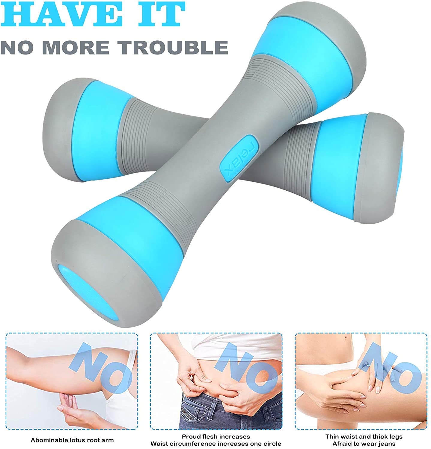 VAZILLIO Haltère Musculation Réglable 2 * 5KG, 5 en 1 Haltères Poids Réglables pour Homme et