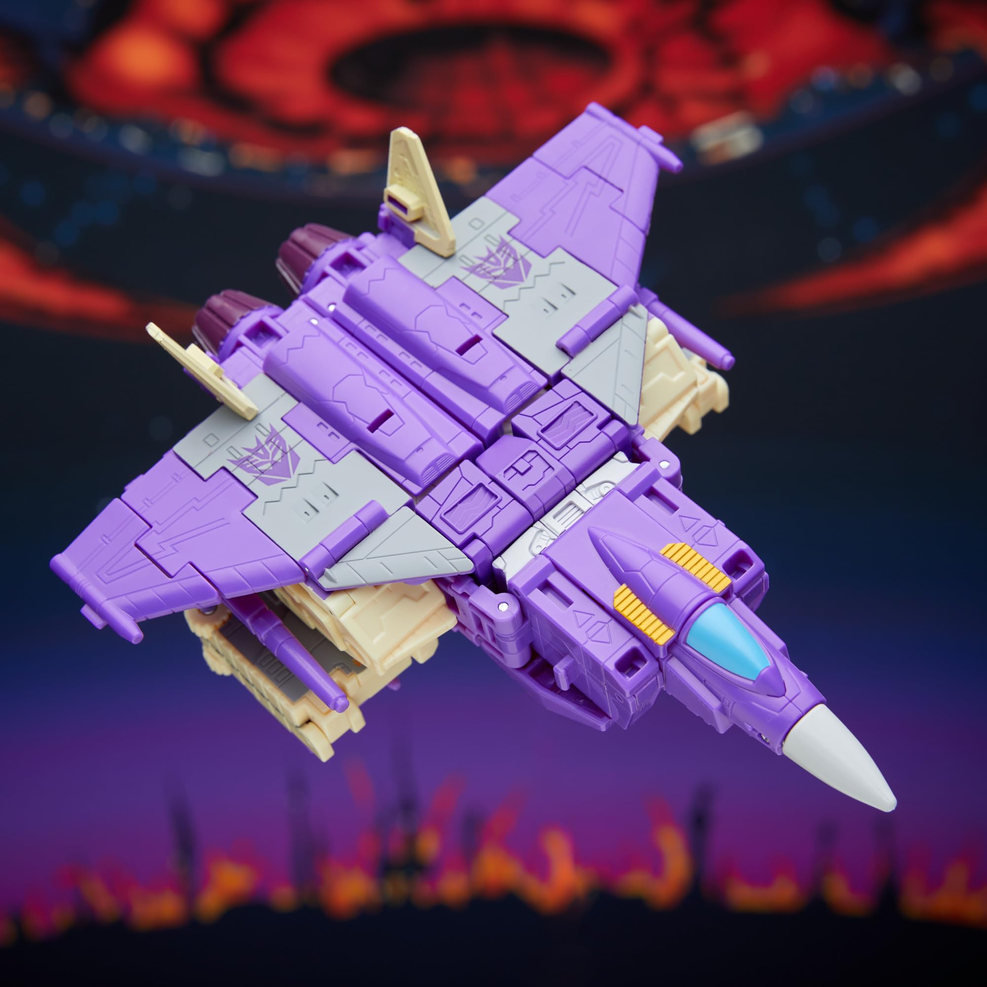 Transformers Studio Series, Figurine Convertible 3-en-1 Blitzwing Classe Leader de 17,5 cm, Les Le Film, Robots-Jouets, dès 8 Ans