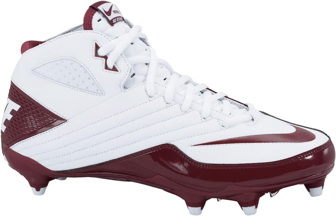 Nike Super Speed D 3/4 Mens White/Team Crimson Size 8