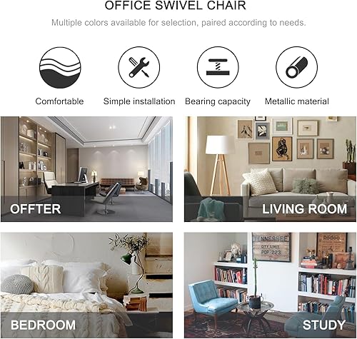 Miniatura 7 de Silla de escritorio sin ruedas giratoria de 180, silla de tocador de maquillaje con patas doradas, sillas ergonómicas cruzadas para dormitorio, sala