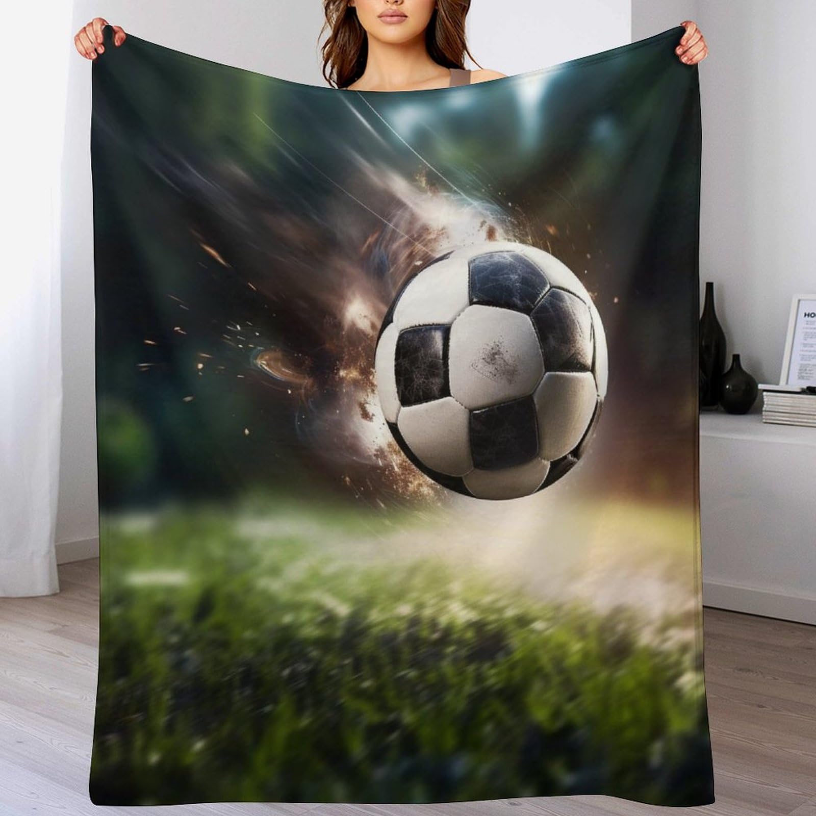 Manta de franela suave que no suelta pelusa con estampado 3D lavable