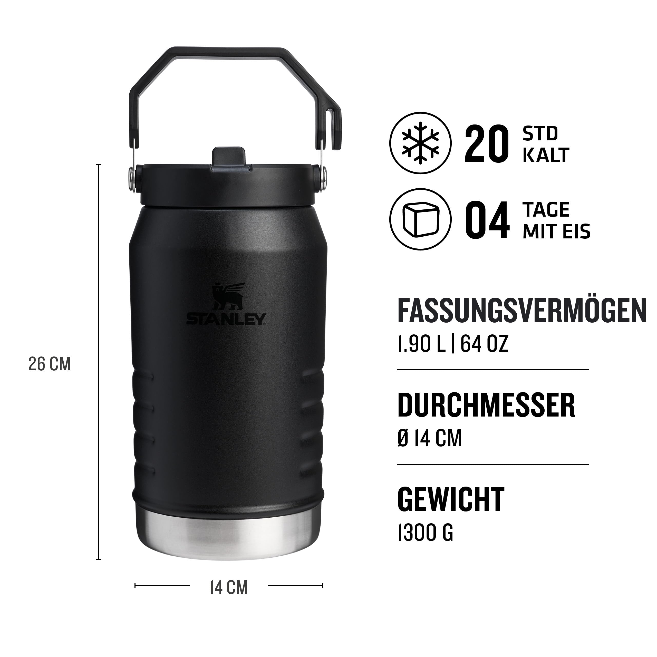 STANLEY The IceFlow? Flip Straw 2.0 Black 2.0