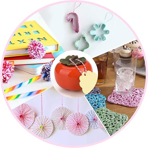 Miniatura 16 de G2PLUS Cuerda de algodón negro, 0.079 in, 656 pies de algodón natural, cuerda de embalaje para manualidades, decoración del hogar, Halloween