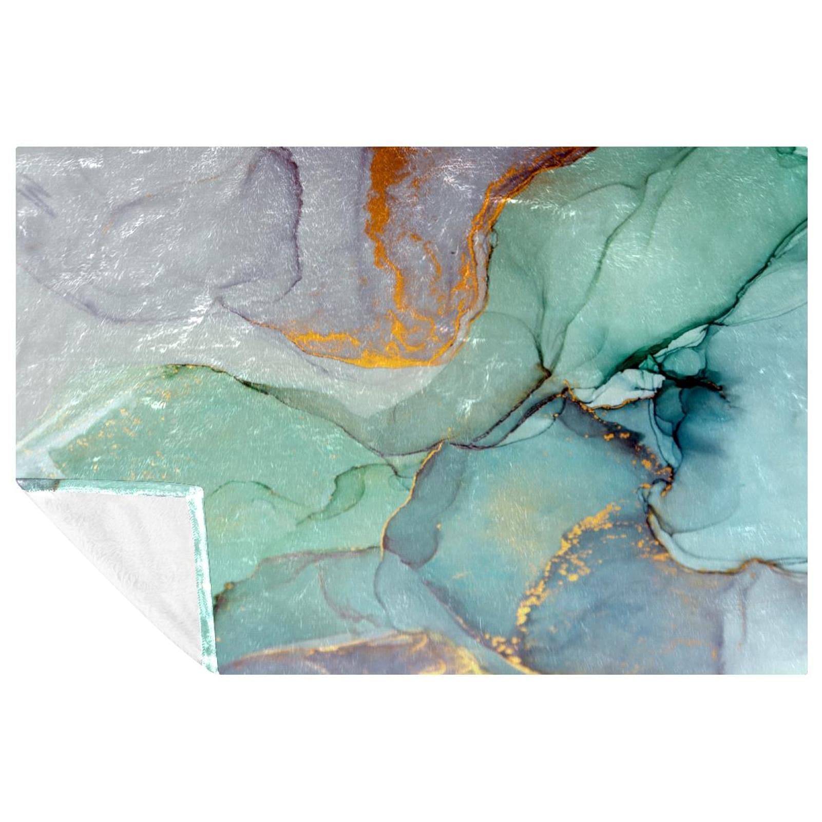 Couverture douce canape contre le froid imprimet marbre