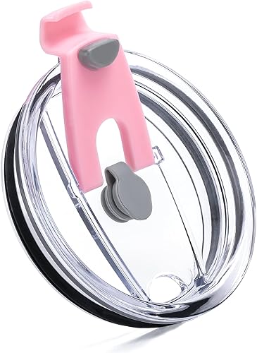 Tapas de vaso de 30 onzas, tapas de repuesto para Yeti Rambler, Ozark Trail y más, sin BPA, vaso de 30 onzas, cubierta de taza (rosa)