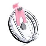 Prurex 30oz Tumbler Lids,Replacement Lids for 30oz Yeti Rambler, Ozark Trail and More,BPA Free,30 ozTumbler,Cup Cover(Pink)