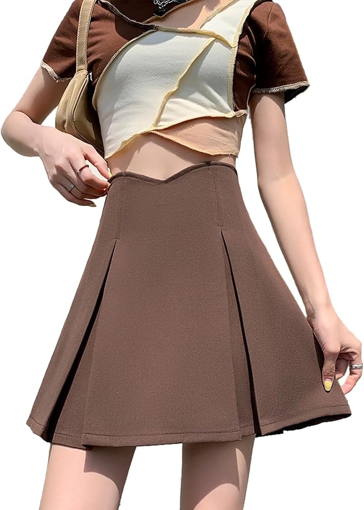 Amazon.co.jp: [NISSAI] スカート レディース プリーツ ひざ上 ミニ