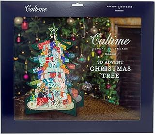 3D Christmas Tree Christmas Advent Calendar | Cats Advent Calendar Traditional Advent Calendar | Picture Advent Calendar Paper Advent Calendar