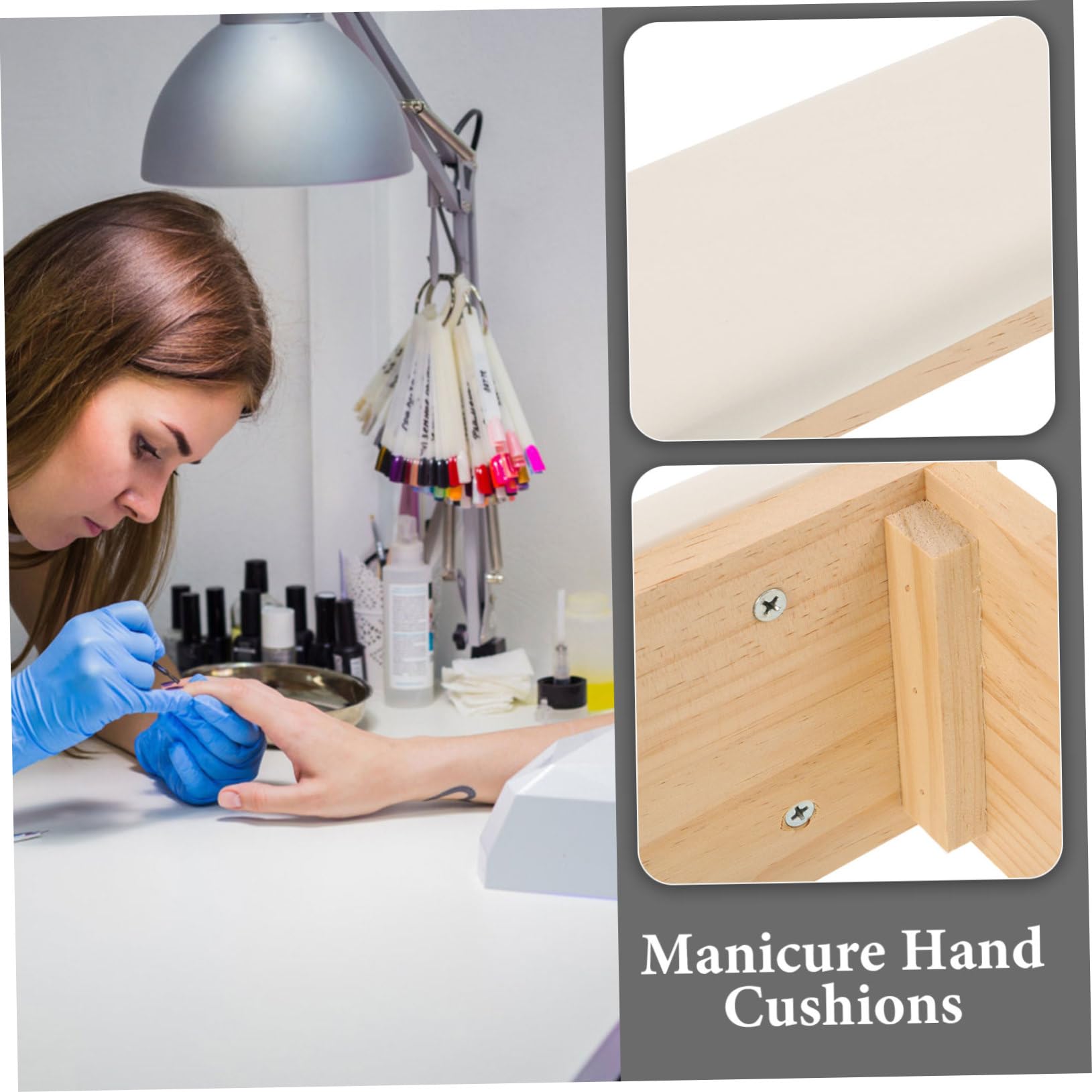 Healvian Cuscino Per Mani Per Manicure Art Poggiamano Semplice Per Unghie Accessorio Per Manicure e Bracciolo Per Salone Di Bellezza