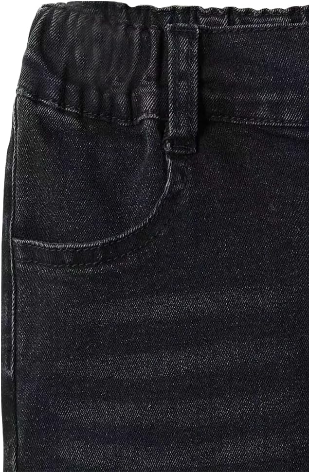 Nivne Tco Toddler Boys Skinny Jeans Casual Four Pockets Elastic Waistband Slim Fit Black Stretchy Denim Pants - Image 4