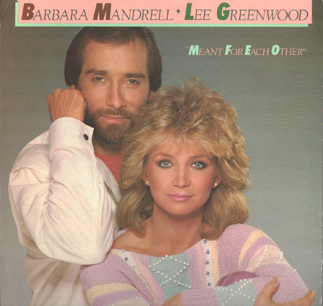 Barbara Mandrell / Lee Greenwood: Meant For Each Other LP VG+/NM Canada