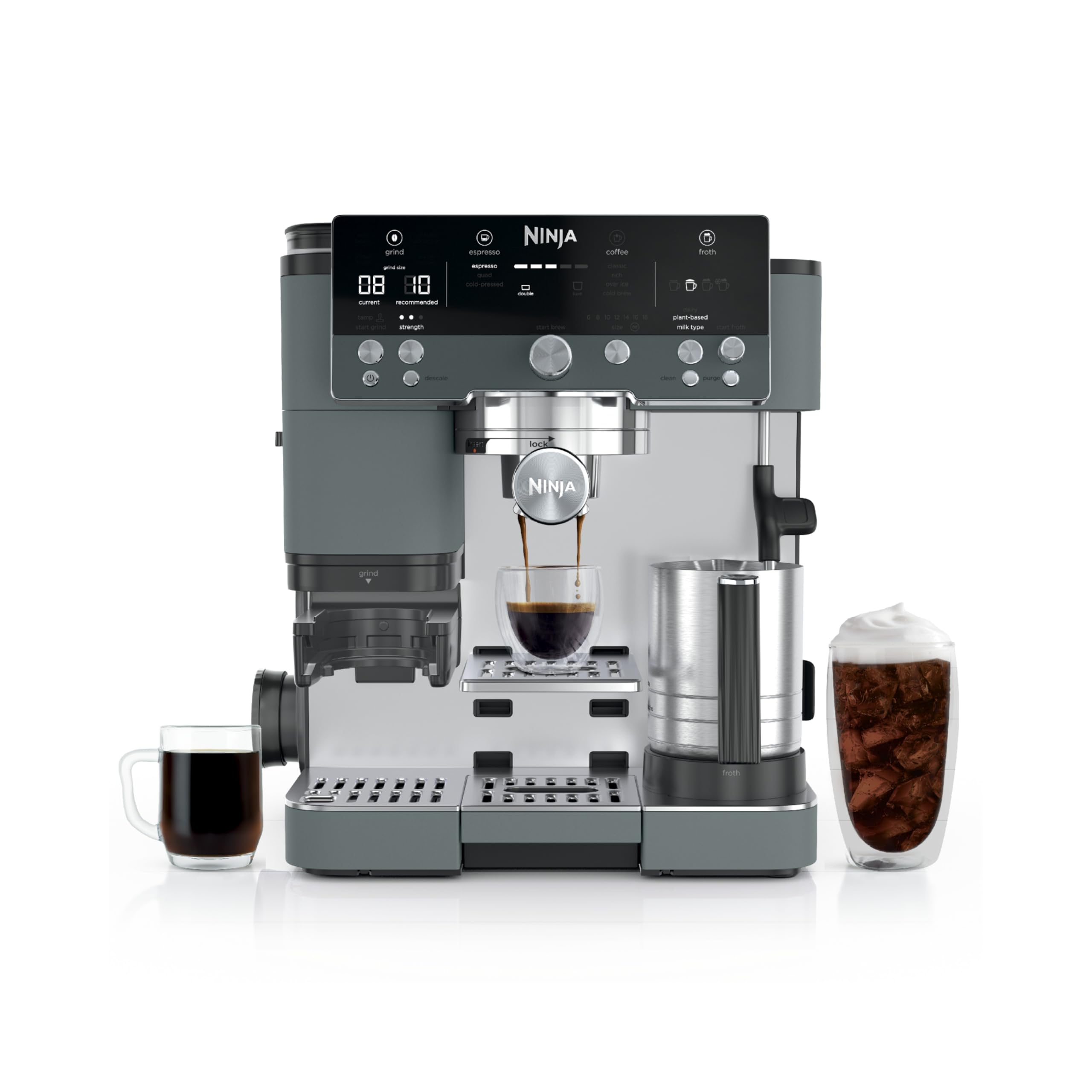 Ninja Luxe Café Premier Espresso, Drip Coffee & Cold Brew, Green, ES601GY