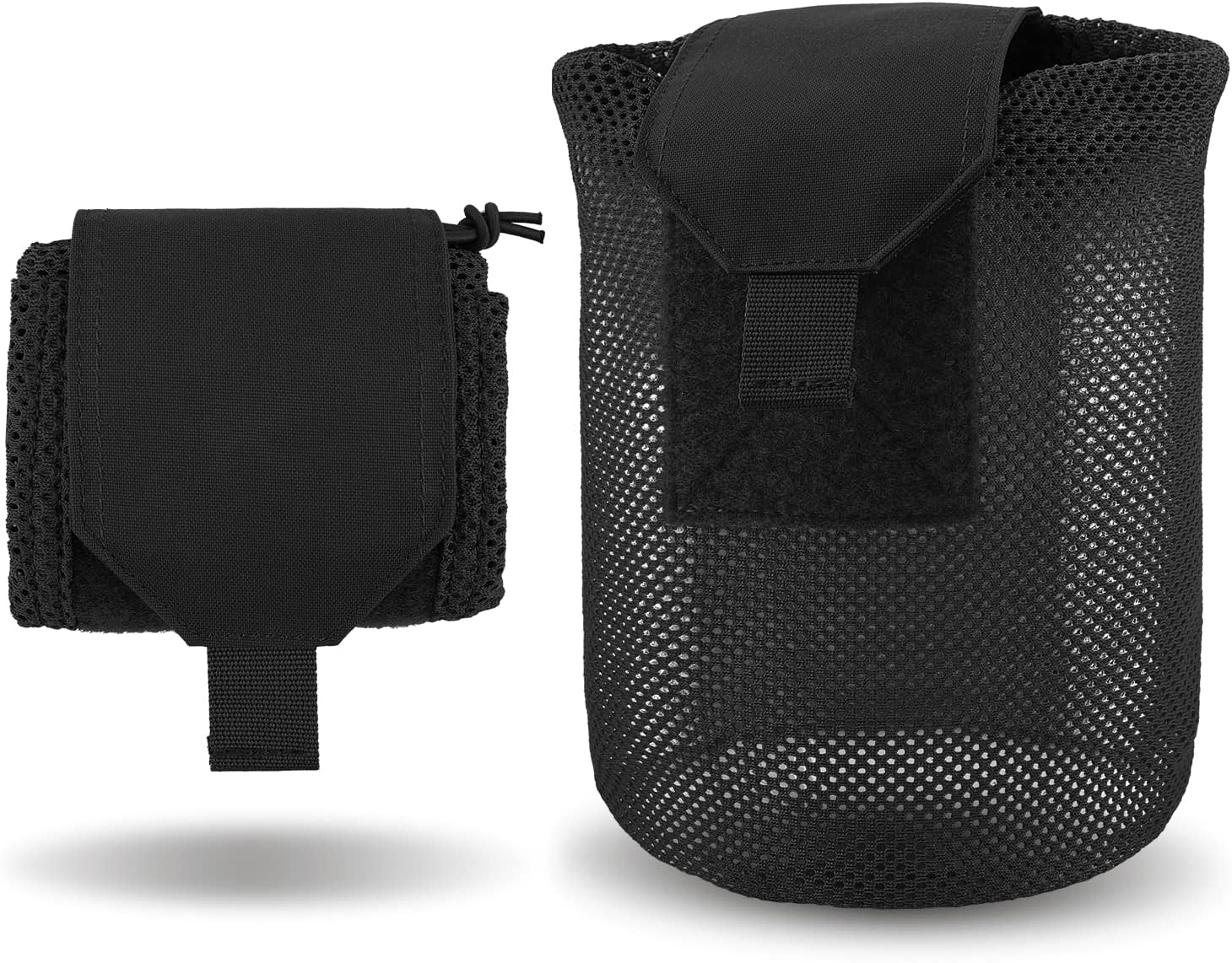 PETAC GEAR Dump Pouch,Molle Drawstring Mag Pouches,Roll Up Foldable Tactical Recovery Tool Pack,EDC Drop Net Storage Bag …