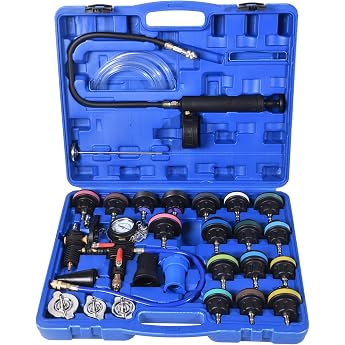 DHA 28tlg K hlsystem Abdr ckger t Abdr cken Radiator Tester K hlsystemtester K hlsystem Abdr ckger t K hlerabdr ckger t Druckluft Werkzeug K hlmittel Pumpe Wassertank Lecksucher