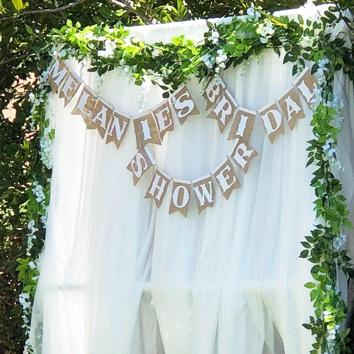5pack Wisteria Garland Artificial Flowers Garland Fake Hanging Wisteria Vines for Wedding Floral Decor-Total 33 Ft (Milk White)