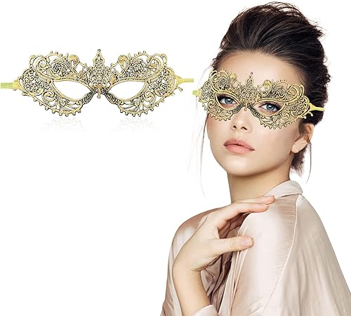 Máscara de mascarada para mujer, máscaras de encaje venecianas, fiesta de disfraces, Halloween, carnaval, ajuste para adultos, suave y negro
