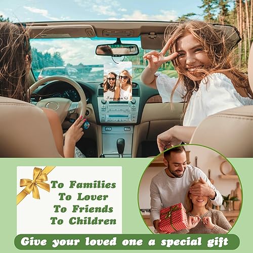 Miniatura 7 de Ambientador con foto personalizada para automóvil, ambientador de doble cara personalizado para automóvil, ambientador de aire con texto de imagen,