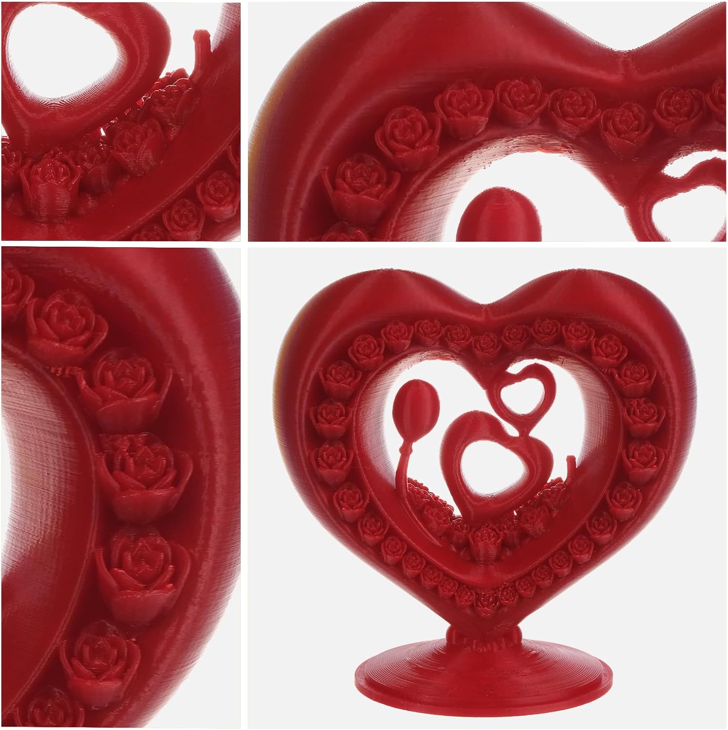 PLA Filament 1.75mm,3D Printer Filament,1kg Cardboard Spool (2.2lbs),Dimensional Accuracy +/- 0.03 mm,Odor Free Clog Free No Brittle, Fit Most 3D FDM Printer,Fire Engine Red - Image 7